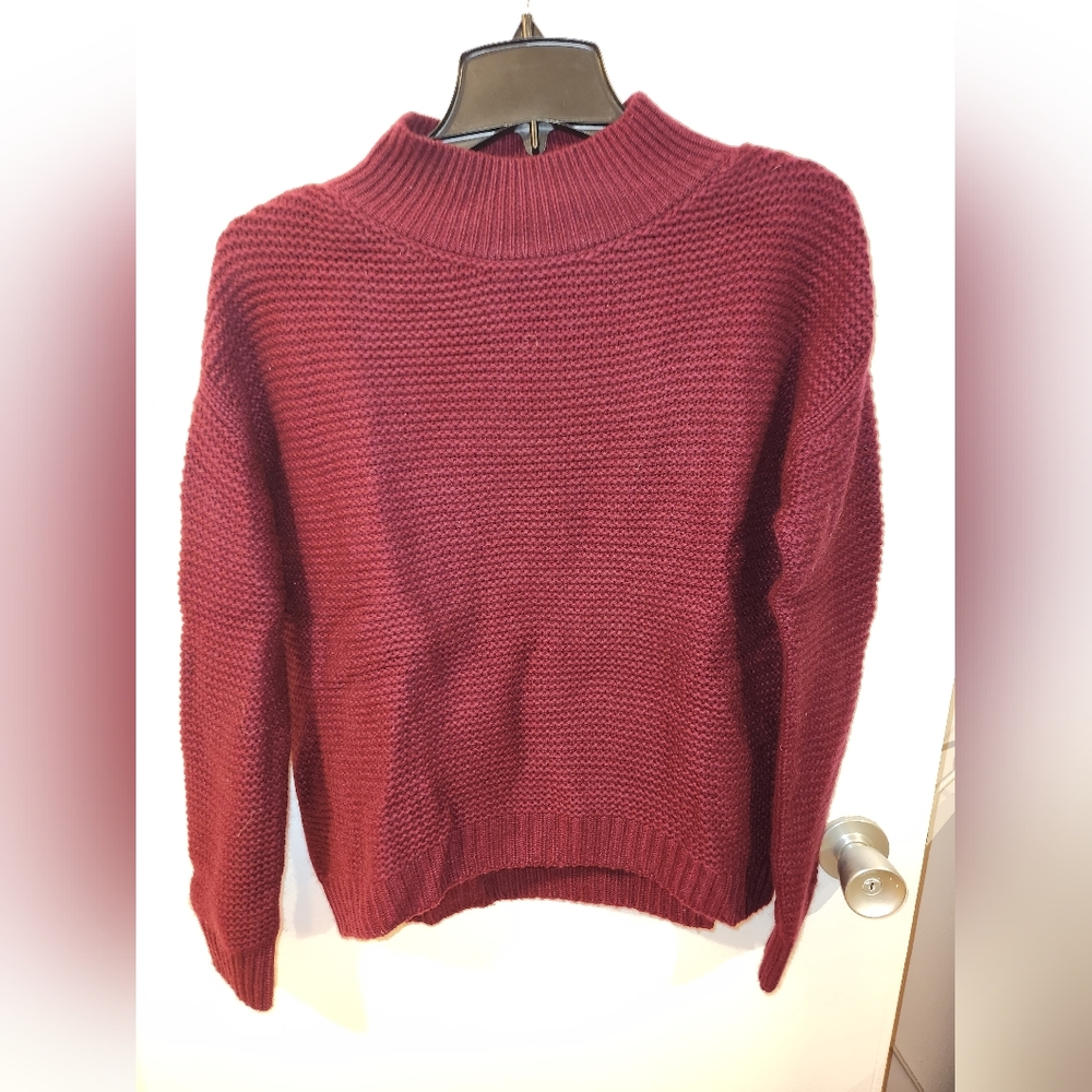 Catherine Malandrino burgundy cashmere sweater, size L, NWT